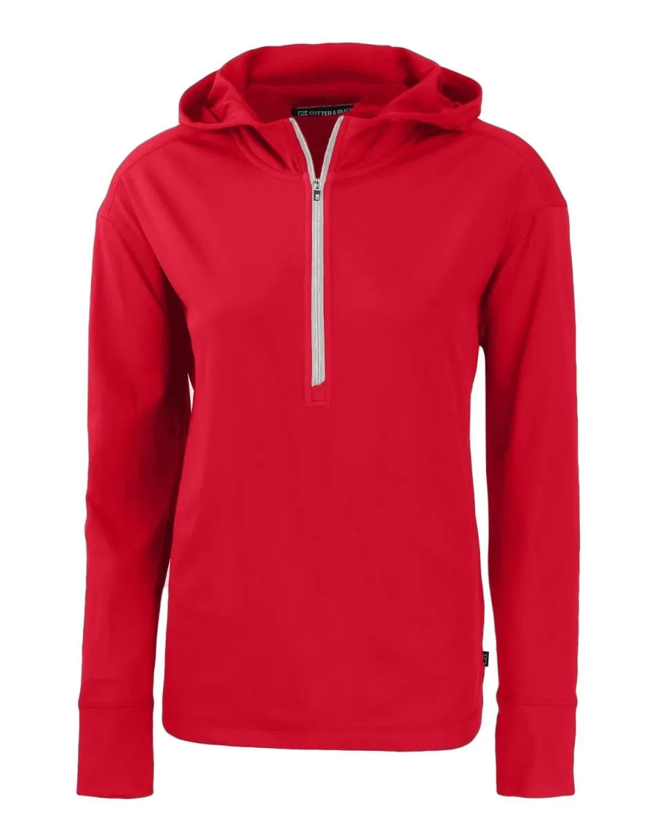 Cutter & Buck Daybreak Eco Recycled Womens Half Zip Hoodie